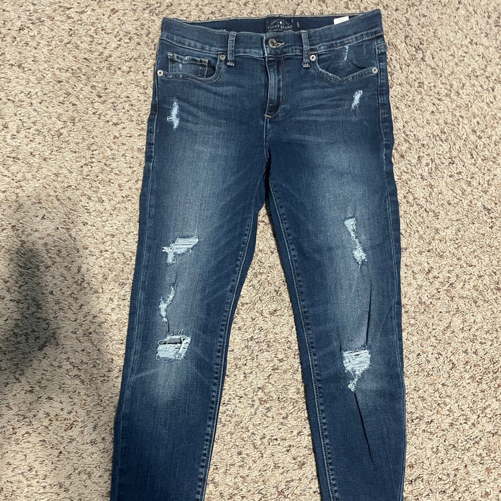 Lucky Brand mid-rise Destroyed Jeans Size 4/27